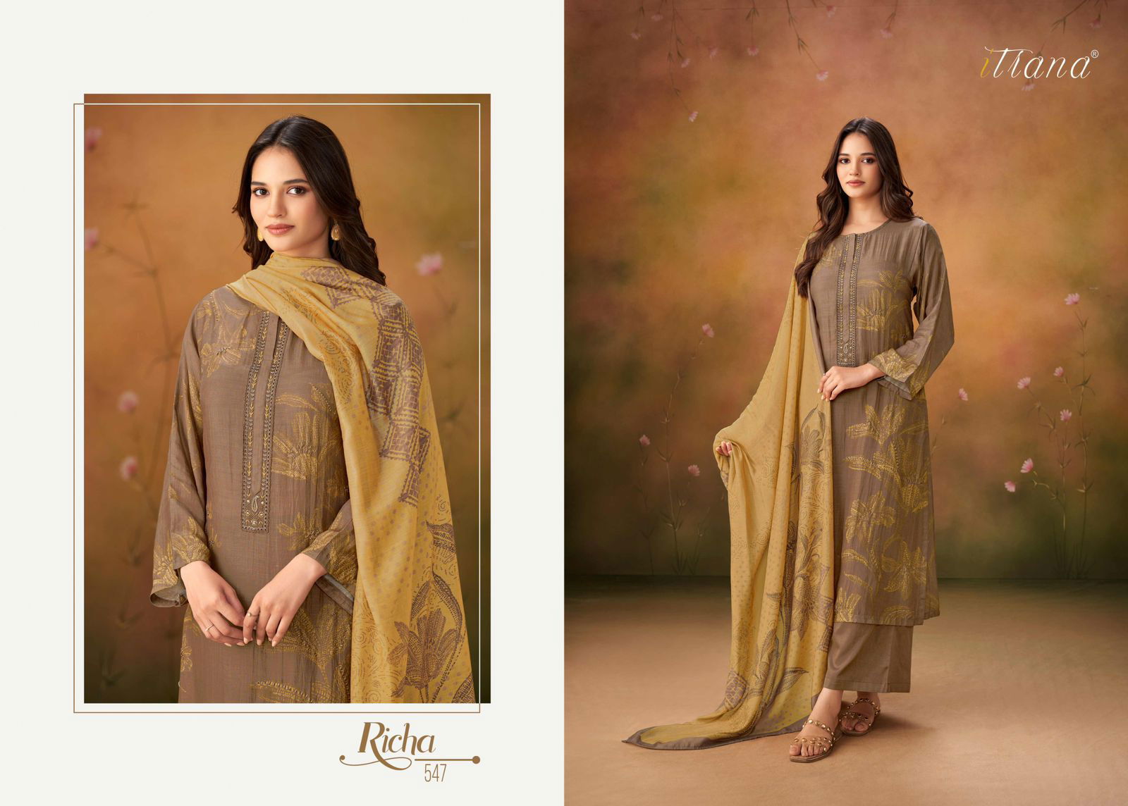 Richa By Sahiba Hand Work Muslin Digital Printed Dress Material Wholesale Price In Surat